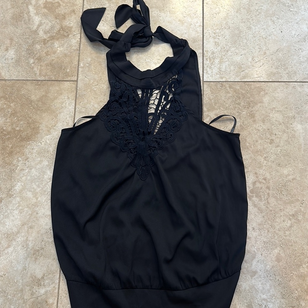 XOXO black halter top